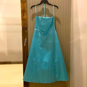 Michaelangelo Size 4 Blue Floor Length Prom Dress